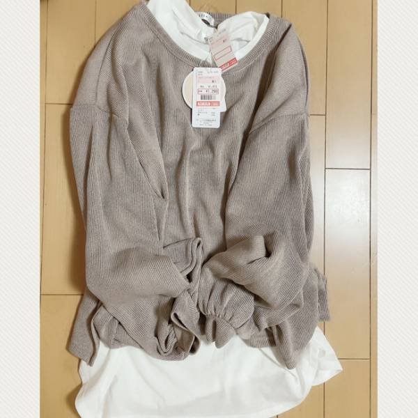 【しまむら】買わなきゃ損！トレンドのシアーニット&ロゴTのセットが1,290円！