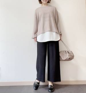 【しまむら】買わなきゃ損！トレンドのシアーニット&ロゴTのセットが1,290円！