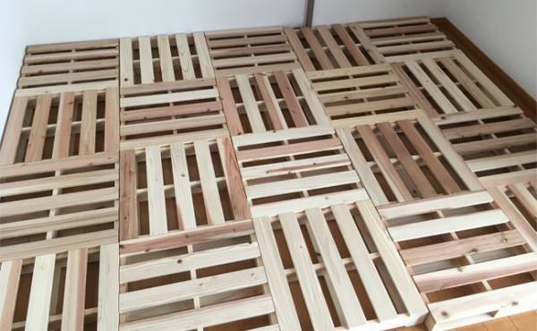 組み合わせ自由＆柔軟に対応！家族で使える「パレットべッド」が超快適！
