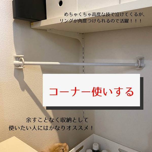 【100均】今話題の超人気商品！つっぱり棒を自由な形に取り付けられる神アイテム