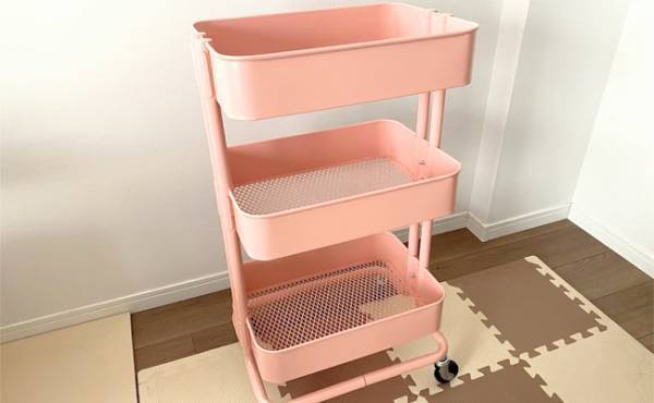 「やっぱりイイ！」おむつもおもちゃも出し入れ簡単！子どもが成長しても使えるワゴン収納