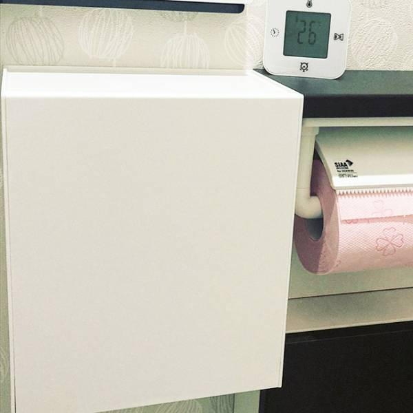 スッキリ！TOWERの新商品ウォールトイレポットがナプキン収納に便利すぎ！