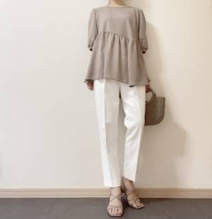 【しまむら】ありそうでなかった透け対策！？足長効果◎＆膨張色なのに細見えする白パン！