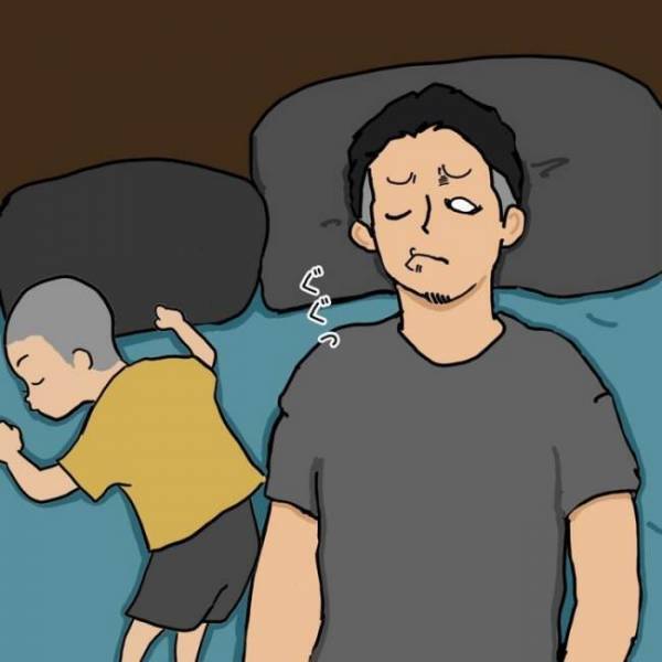 寝かしつけという誘惑！自分を鼓舞するパパ、己の戦いに勝てるのか…！？