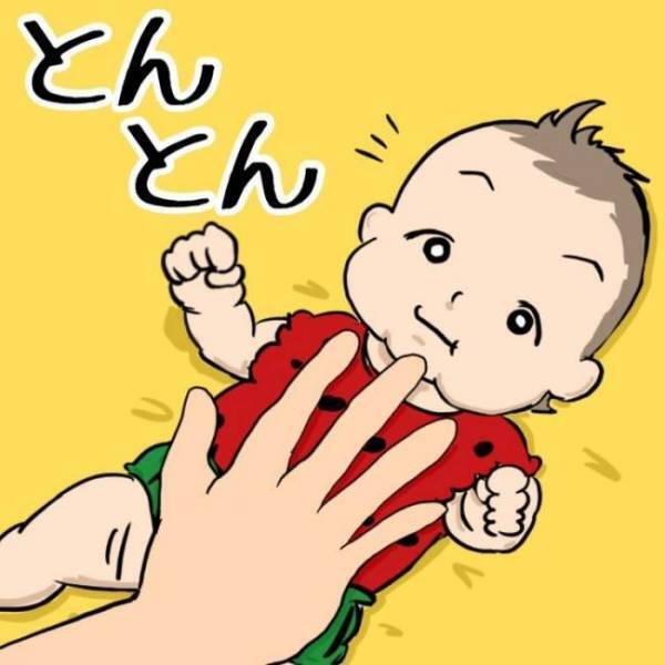 もうそんな顔するようになったの？赤ちゃんの次女をトントンしてみたら…