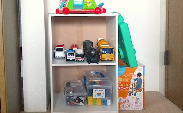 【ニトリ】おもちゃの収納は全部ニトリで解決！3歳男児の大量なおもちゃもスッキリ片付く♪