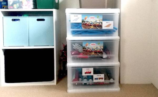 【ニトリ】おもちゃの収納は全部ニトリで解決！3歳男児の大量なおもちゃもスッキリ片付く♪