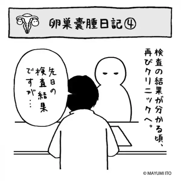 「腫瘍！？」悪い病気ってこと！？今まで気にならなかったのに…／卵巣嚢腫日記。#4