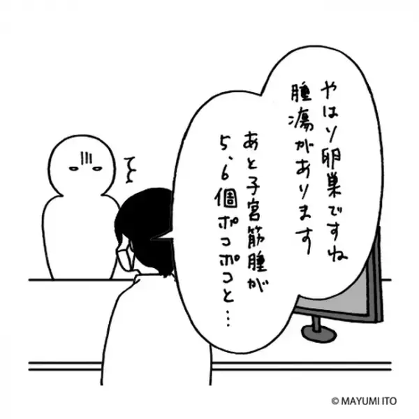 「なぜそんなものが卵巣に！？」筋腫もポコポコ…／卵巣嚢腫日記。#6