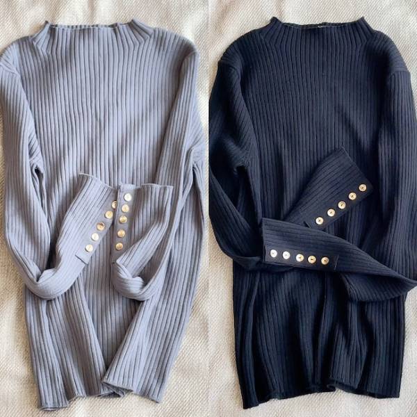 【しまむら】SNSでイロチ買い報告続出！高見えするハイネックリブニットが1,419円！