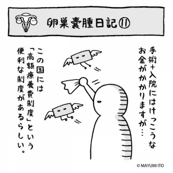 「そんな制度が！」できれば同月に入院をまとめたい！／卵巣嚢腫日記。#11