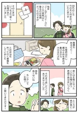 「生理って言いにくい…」生理を隠してデートへ。すると彼が突然…！？