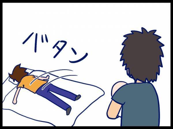 産後の疲労が爆発！「ごめん、お願い…」と、夫に娘を託して倒れこみ… #夫が別人のようになった話 21