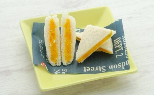 【離乳食完了期】かぼちゃチーズサンドイッチ