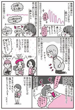 「痛み止めが効かない！？」そして入院！おなかの形がいびつに… #子宮筋腫合併妊娠 3
