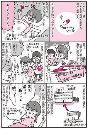 「痛み止めが効かない！？」そして入院！おなかの形がいびつに… #子宮筋腫合併妊娠 3