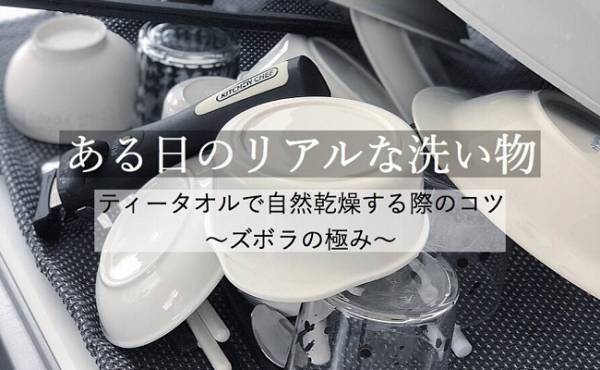 「げ、まだ濡れてるじゃん…」が激減！洗った食器を自然乾燥する際のコツ