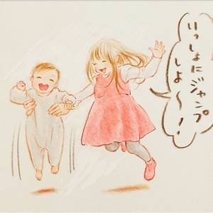 「なんでも一緒♡」仲良しきょうだいの成長、微笑ましくてほっこりしちゃう…！