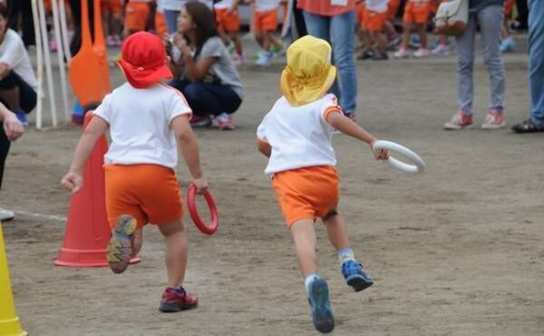 幼稚園の運動会リレー