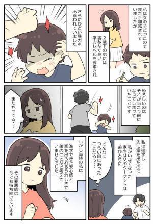 漢字が読めないと平手打ち！父親の過剰な期待が暴力に反映される毎日で…