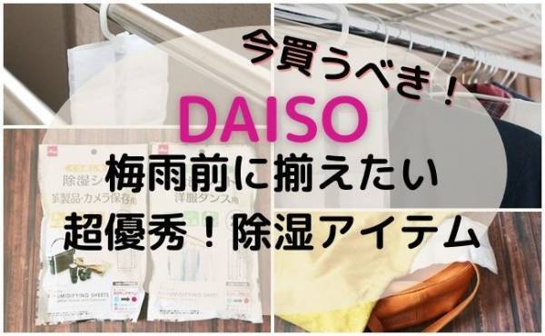 【ダイソー】今が買い！繰り返し使える除湿シートがコスパ最強！