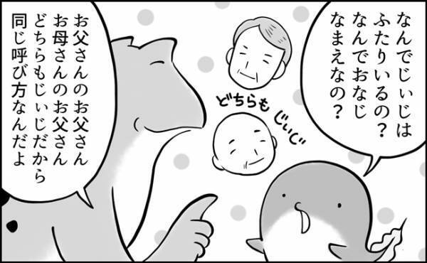 「いや、呼び方ー！」じぃじの呼び分けを考えた4歳児。素直すぎてえぐい…！