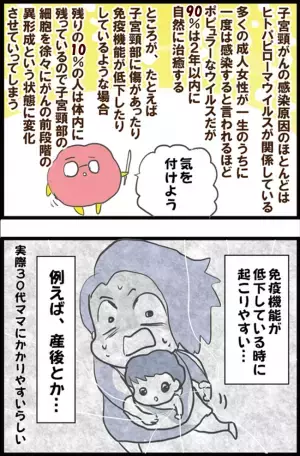 「最近20代後半～30代に多い！？」ママ世代が要注意な理由… #ガンになっちゃった!? 2