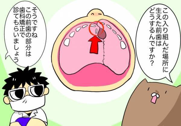 縦に生えた娘の前歯を相談するため口腔外科へ。そこでうれしい出来事が！