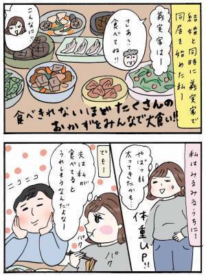 「こんなに食べられない！」義実家同居は天国？地獄？私が食べる姿を見て夫の反応は…