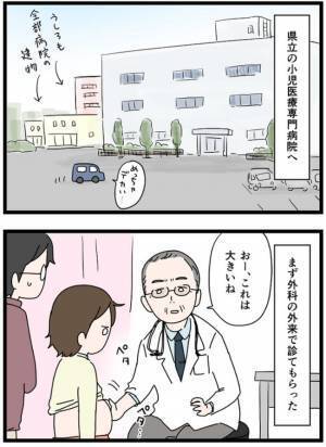 ＜卵巣が巨大化！？＞「じゃっ！このまま入院で！」即入院決定！？私と母が超バタバタした日