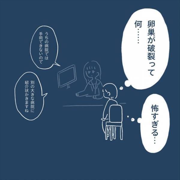 ＜卵巣のう腫破裂＞「破裂したかも」冷や汗が止まらない…。そのときは突然やってきて…