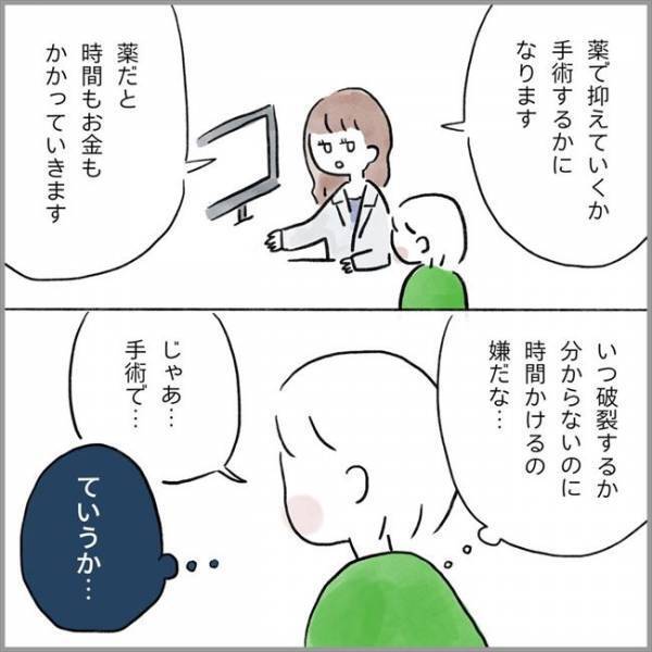 ＜卵巣のう腫破裂＞「破裂したかも」冷や汗が止まらない…。そのときは突然やってきて…