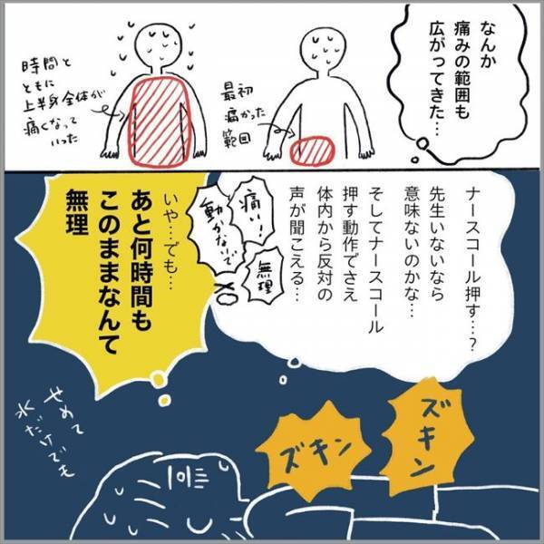 ＜卵巣のう腫破裂＞「いっそ気を失いたい」地獄すぎる…。激痛で心も体も限界で…