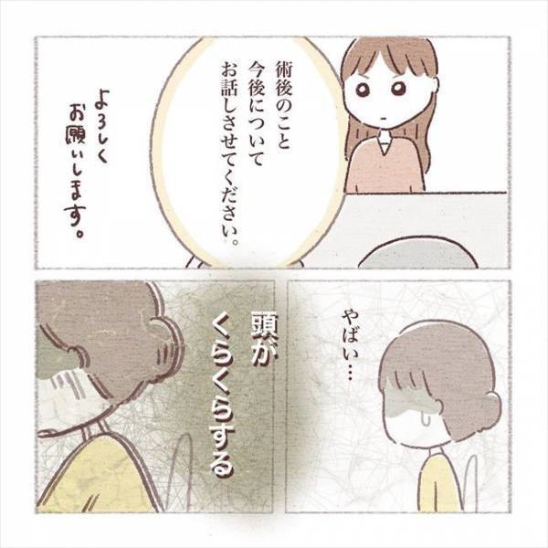「やば…頭がくらくらする…」術後の説明中、急に意識をなくしてしまい…