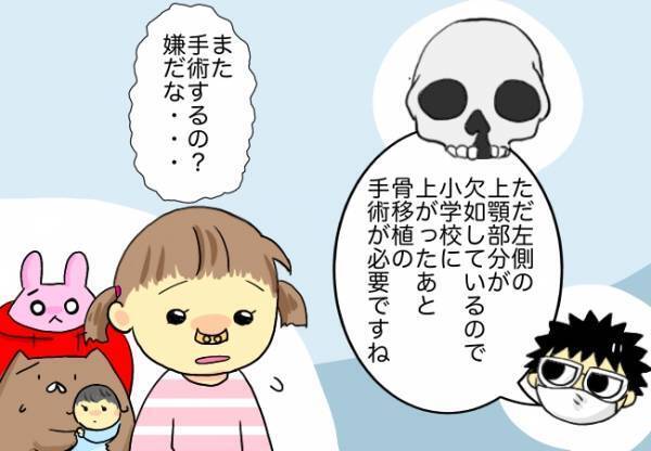 ＜口唇口蓋裂＞「また手術するの？嫌だな…」不安を吐露した娘に先生がかけた言葉は…？