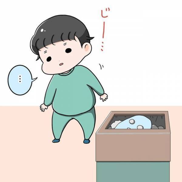 「しろいの怖い！」シートマスクを怖がる息子。その後、息子の本性が明らかに…！？