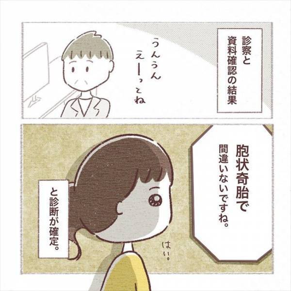 「もうやりません」えっ、そうなの？「胞状奇胎」と確定し、次の一手は