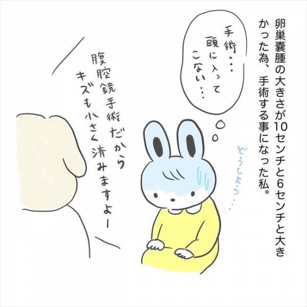 ＜卵巣のう腫手術＞「10cm大…？！」手術決定。紹介状を持っていったのに…