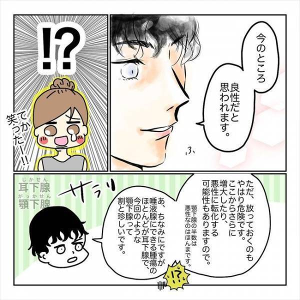 「あ…くせ…い？」コブは悪性か良性か…摘出しないとわからないと言われ…