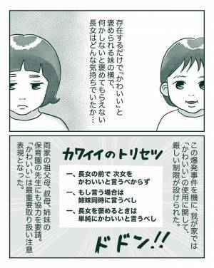 ＜中間反抗期の5歳＞「妹のことかわいいって言わないで！」周囲の妹に対する対応に嫉妬した長女は