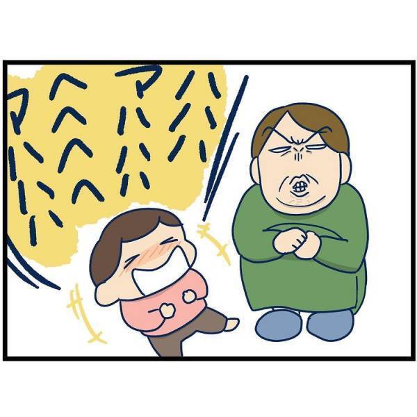 変顔をする娘。母も同じく変顔をしてみると、まさかの反応が返ってきて！？
