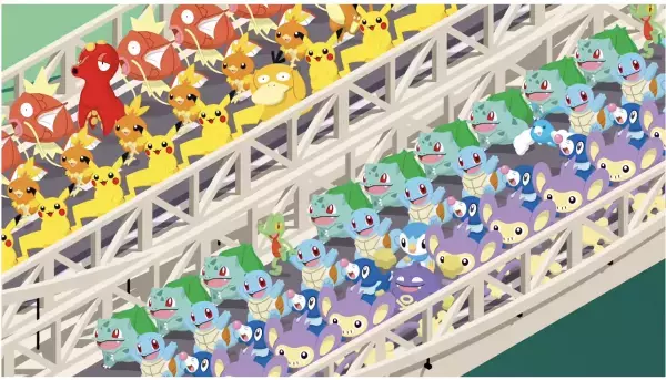 「見るだけで癒やされる！」ポケモンが大行進する動画が超かわいい！【ポケモン】