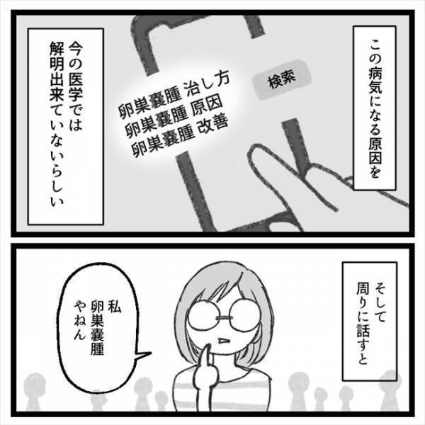 「私、卵巣嚢腫やねん」カミングアウトすると友人たちの反応は！？＜手術から逃げ続けた話＞