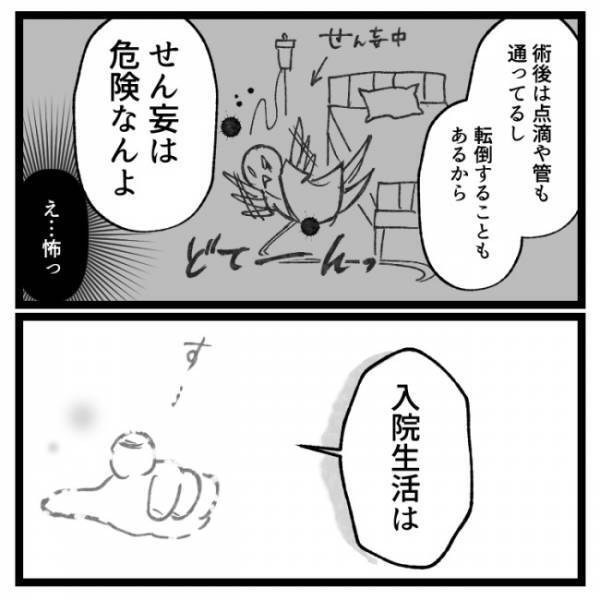 ＜おなかの爆弾とりました＞「せん妄って知ってる？」執刀医の言葉にショック！夢の入院生活が！？