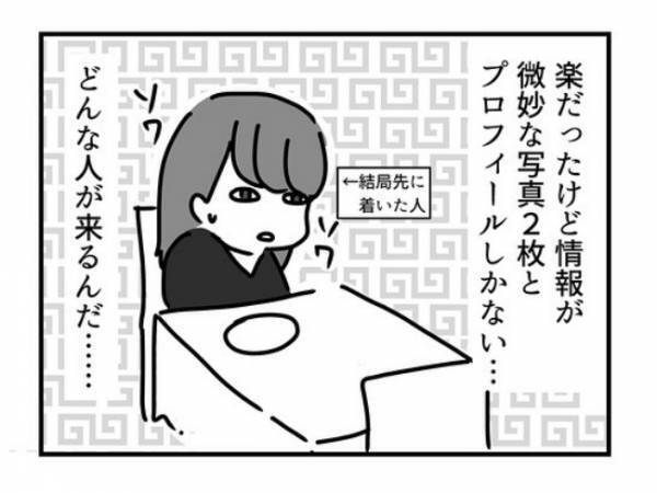「どんな人だろう…」彼の顔もわからないまま初対面を果たすと！？＜オタクの婚活＞