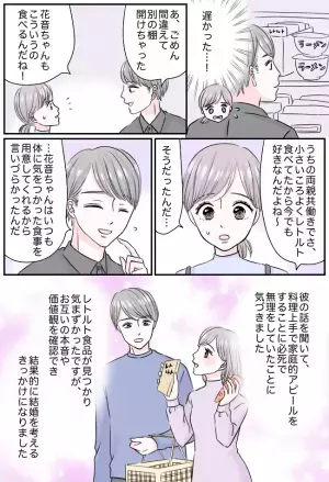 「そこはダメ〜」料理上手な彼女を演じていた私。彼にあるところを見られてしまい？！