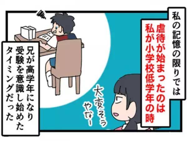 「お兄ちゃんが…！」テストの点数が悪かった兄に母がした驚きの行為とは？＜母に虐待された話＞