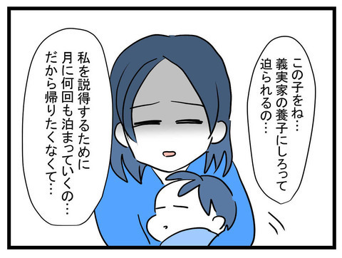 「養子にしろって…」ママ友から衝撃の告白！嫁を説得するため何度も訪れる義母＜お金をせびるママ友＞