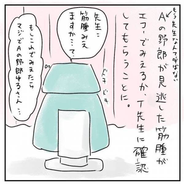 「エコーでも見えます」プッツーン…何かが切れる音がした瞬間＜巨大筋腫＞