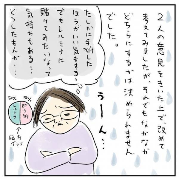 「子宮全摘？それとも薬？」答えは出ず…夫と実母に相談した結果 ＜巨大筋腫＞